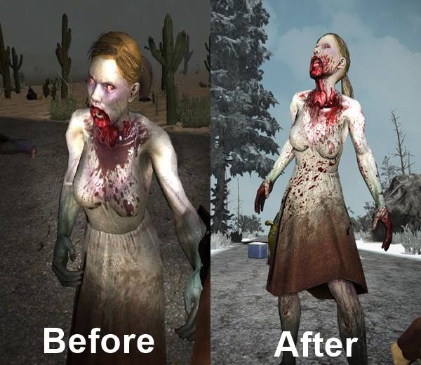 7 days to die new zombie textures, 7 days to die zombies, putrid girl