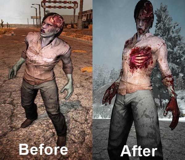 7 days to die new zombie textures, 7 days to die zombies, rotting carcass