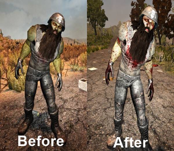 7 days to die new zombie textures, 7 days to die zombies, zombie biker