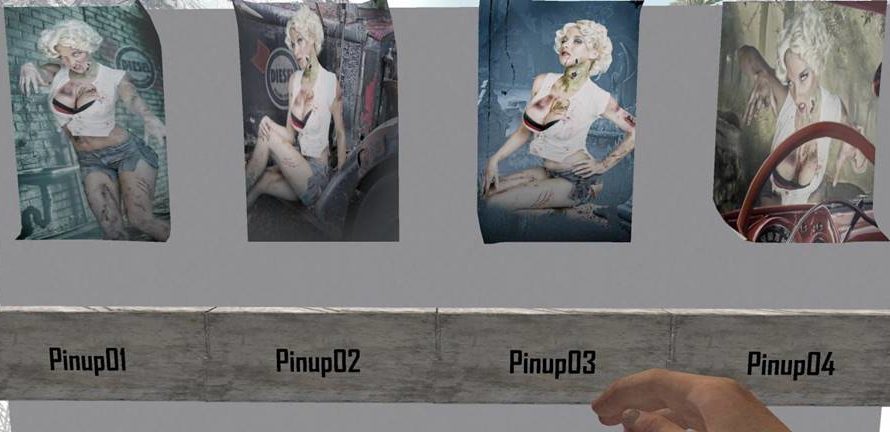 Zombie Pin up Posters
