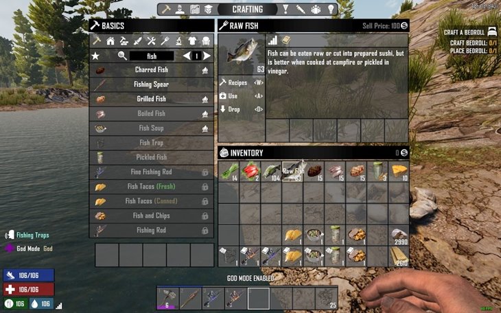7 days to die fishing mod by meancloud, 7 days to die tools, 7 days to die traps, 7 days to die animals, 7 days to die food, 7 days to die fishing