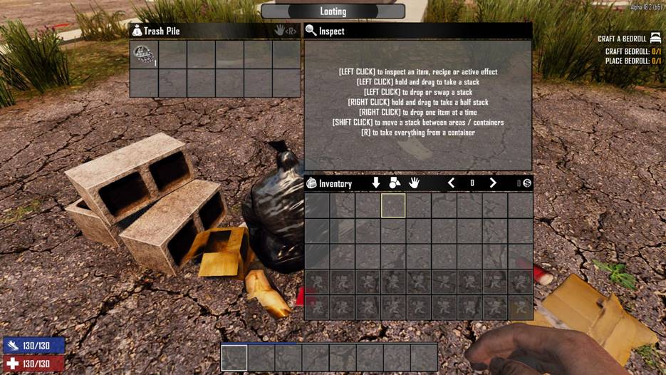 7 days to die ravenhearst style backpack stash all buttons, 7 days to die buttons, 7 days to die backpack
