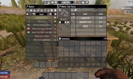 7 days to die craftable motor tool parts by nosoren, 7 days to die recipes, 7 days to die tools