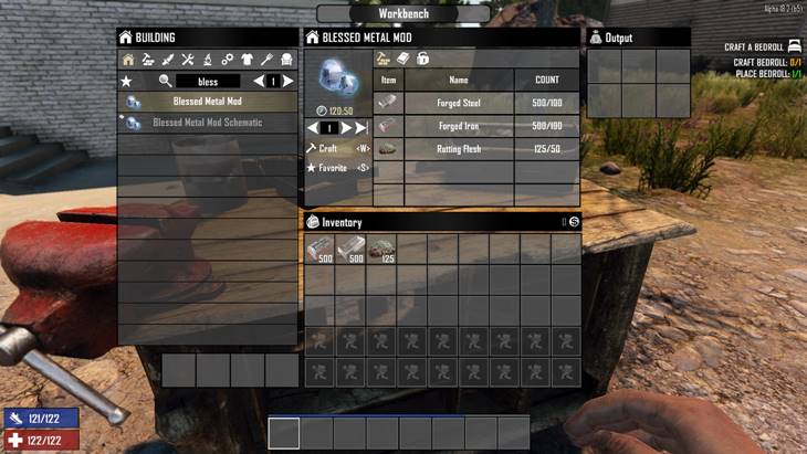 7dtd blessed metal mod, 7 days to die weapons