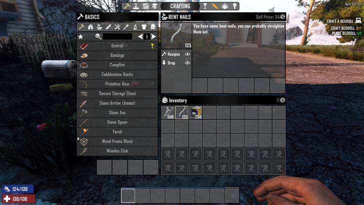 7dtd get nailed, 7 days to die recipes, 7 days to die building materials