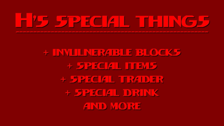 7 days to die h's special things
