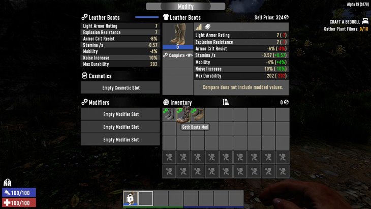 7 days to die boots mod, 7 days to die clothing