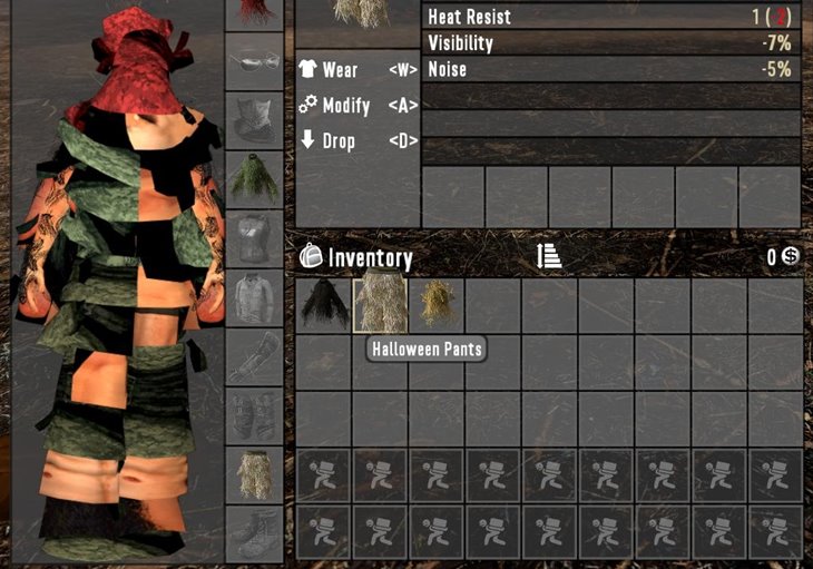 7 days to die quick halloween costume, 7 days to die clothing