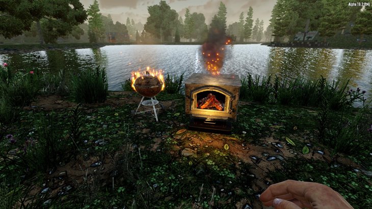 7 days to die working grill and wood burning stove, 7 days to die building materials