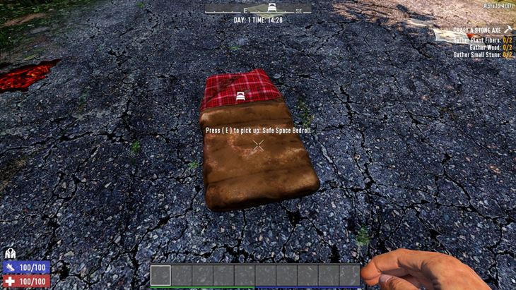 7 days to die safe space bedroll mod