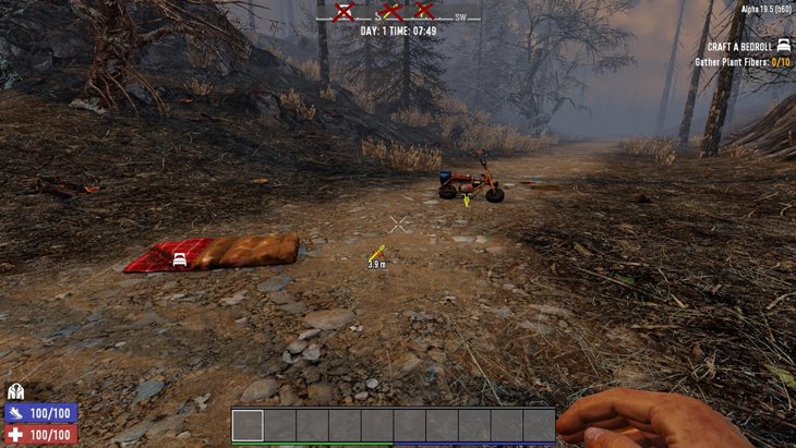 7 days to die remove player items from compass