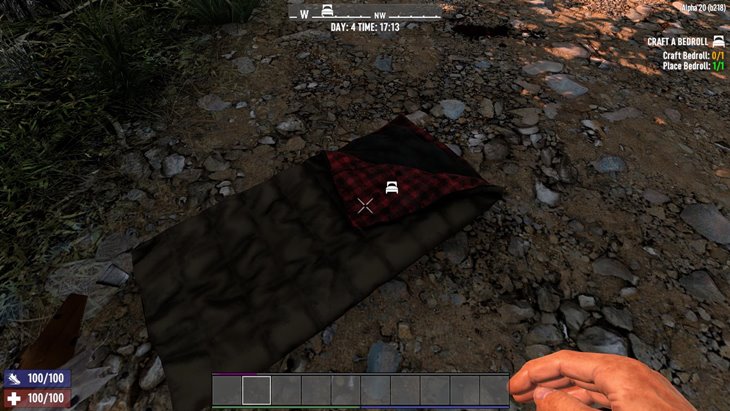 7 days to die disable bedroll pickups