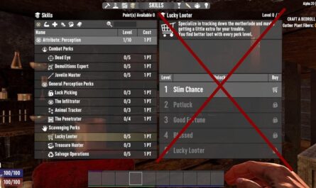 7 days to die lucky looter be gone, 7 days to die loot, 7 days to die books, 7 days to die perks