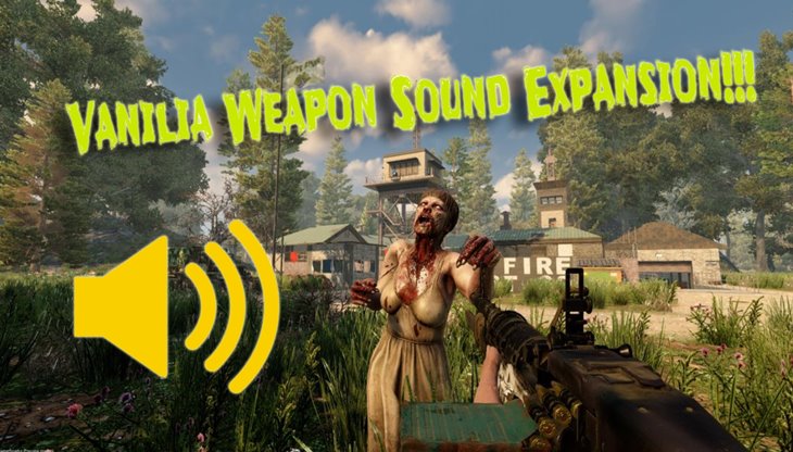 7 days to die vanilia weapon sound expansion, 7 days to die weapons, 7 days to die sound mod