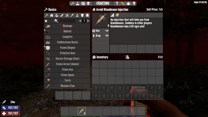 7 days to die avoid bloodmoon injection (sp/mp/dedicated), 7 days to die recipes, 7 days to die medical supplies
