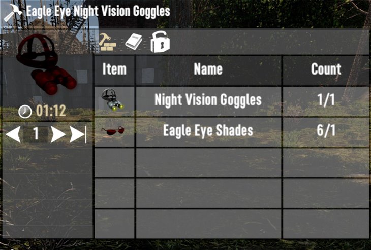 7 days to die eagle eye shades and night vision additional screenshot 1