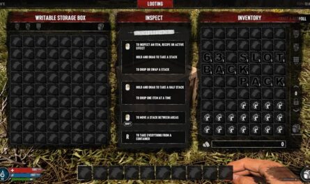 7 days to die zmxuicpbbml - the 63 slot backpack extension mod, 7 days to die more slots, 7 days to die backpack, 7 days to die smx mods