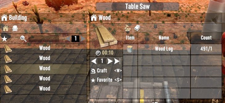 7 days to die forestry logs from trees and working tablesaw additional screenshot 2