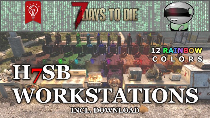7 days to die h7sb workstations, 7 days to die building materials, 7 days to die drinks, 7 days to die food