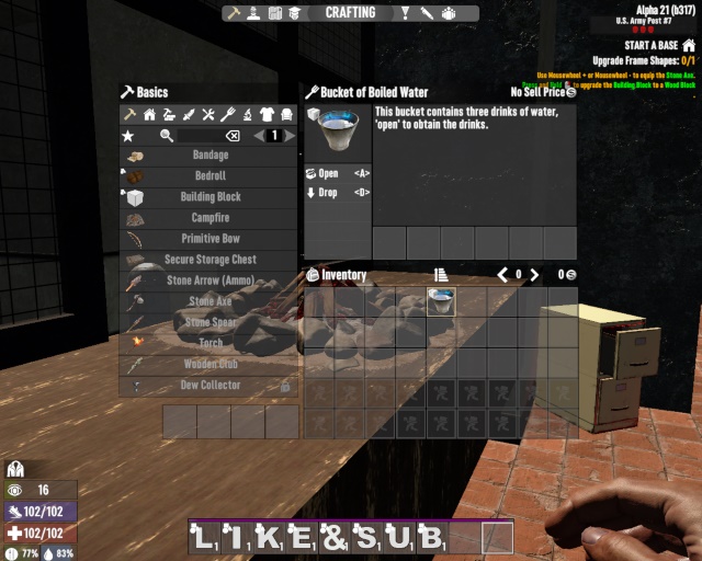 7 days to die a21 bucket of boiled water additional screenshot 2