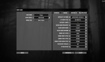 7 days to die add more daylight hours options, 7 days to die menu
