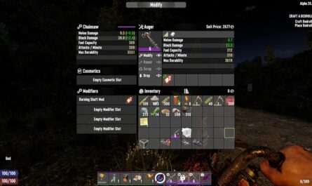 7 days to die burning shaft mod on auger and chainsaw, 7 days to die lights, 7 days to die tools