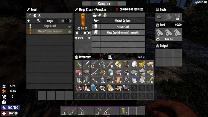 7 days to die not just for soda fountains, 7 days to die recipes, 7 days to die drinks, 7 days to die food