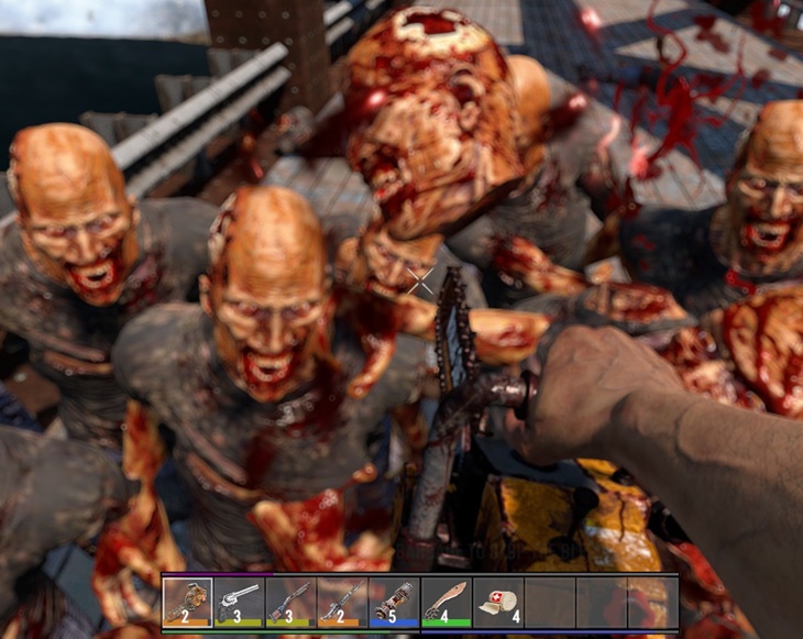 7 days to die headshots only with dismemberment, 7 days to die weapons, 7 days to die zombies