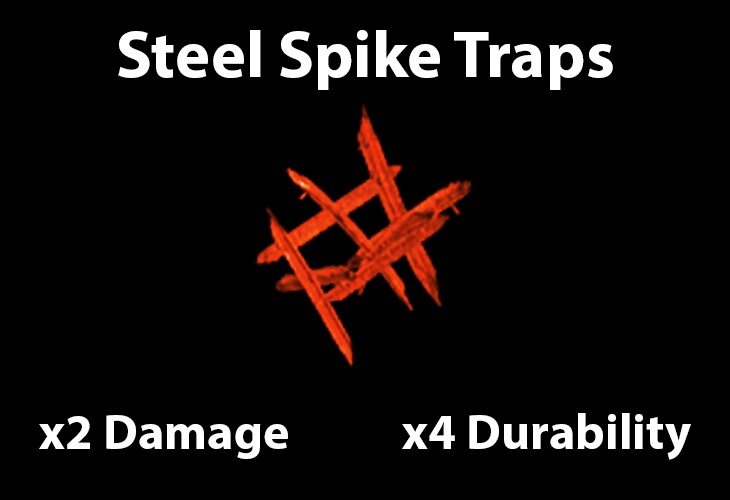 7 days to die steel spike traps, 7 days to die spikes, 7 days to die traps