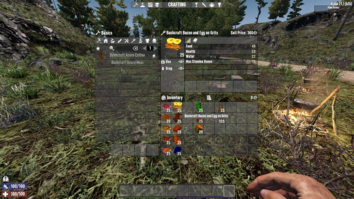 Bushcraft Bites – 7 Days to Die Mods