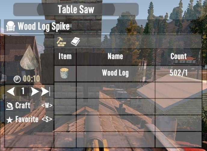 7 days to die forestry logs from trees and working tablesaw additional screenshot 10