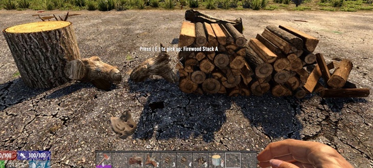 7 days to die forestry logs from trees and working tablesaw additional screenshot 8