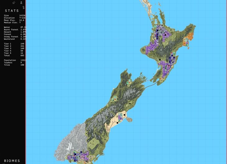 Map: New Zealand Undead