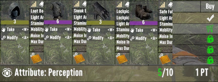 Attribute Mods in All Armor Pieces