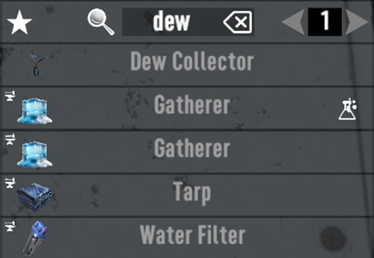Crafting Dew Collector Mods