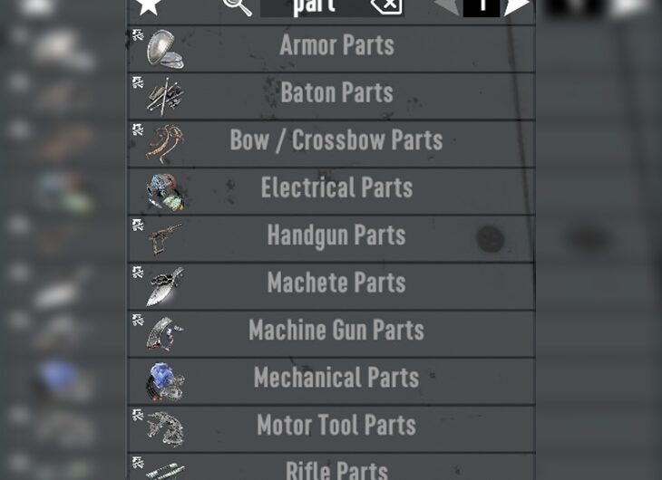 Crafting Parts