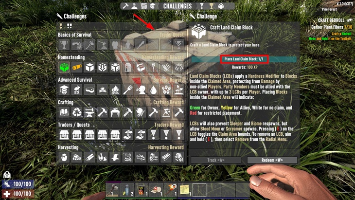 7 days to die isi craft but do not place land claim block challenge additional screenshot 3