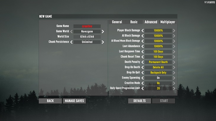 7 days to die santis extended game settings additional screenshot 2