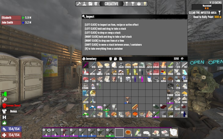 7 days to die disable creative menu for good