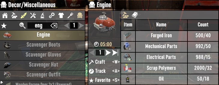 TheMeanOnes Craftable Engines