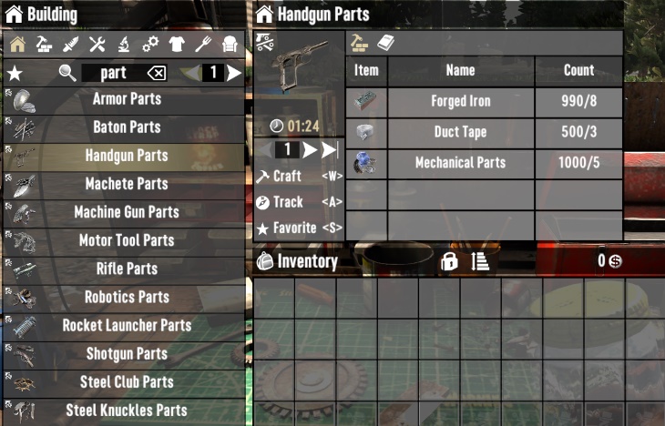 TheMeanOnes Craftable Parts