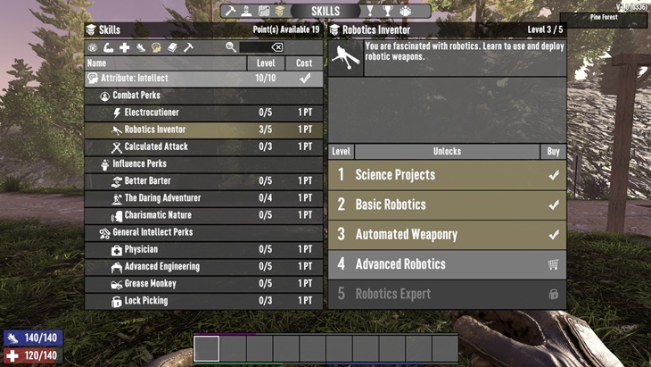 7 days to die robotics inventor perk increases crafting speed additional screenshot 1