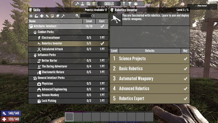 7 days to die robotics inventor perk increases crafting speed additional screenshot 3