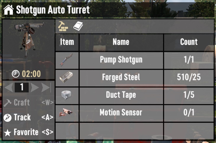 7 days to die alternative turret recipes