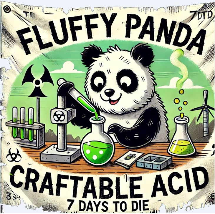 7 days to die fluffy panda craftable acid