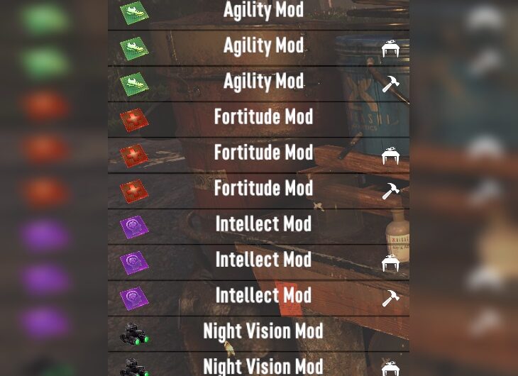 Craftable Armor Mods