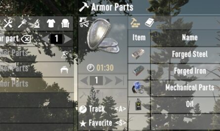 7 days to die craftable armor parts