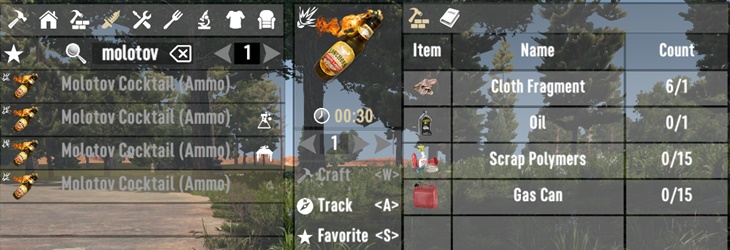 7 days to die craftable cheaper molotov cocktails