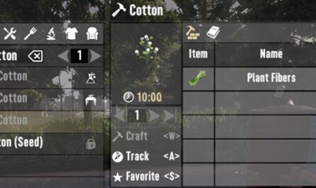 7 days to die craftable cotton