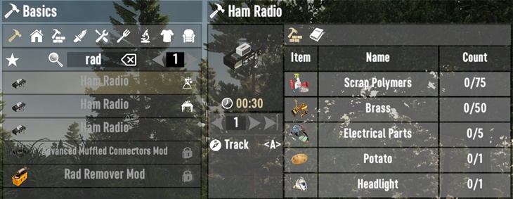 7 days to die craftable ham radio